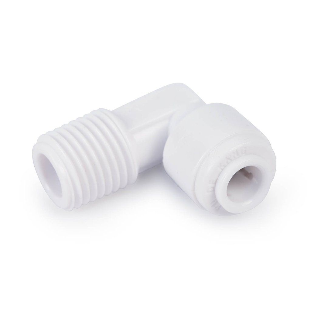SR Aquaristik 1/4" Push x 1/4" MPT Elbow Fitting