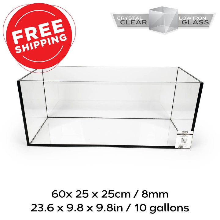 10 gallon rimless aquarium