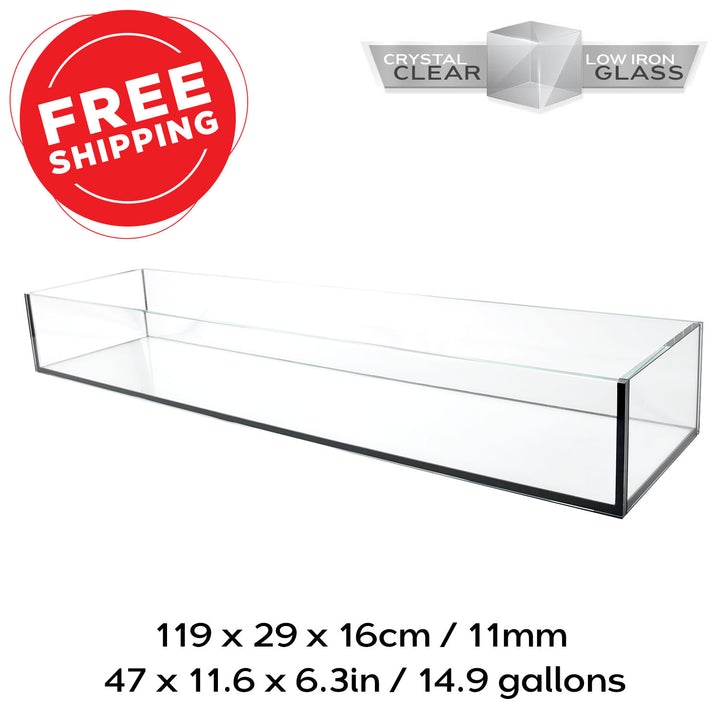15 gallon rimless aquarium