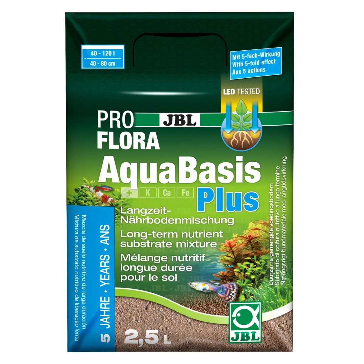 JBL - Substrat Mélange Nutritif AquaBasis Plus pour Aquarium - 5L