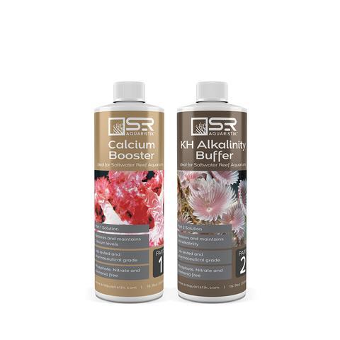 SR Aquaristik 2 Part Liquid Supplement Kit - Calcium Booster & KH Alkalinity Buffer