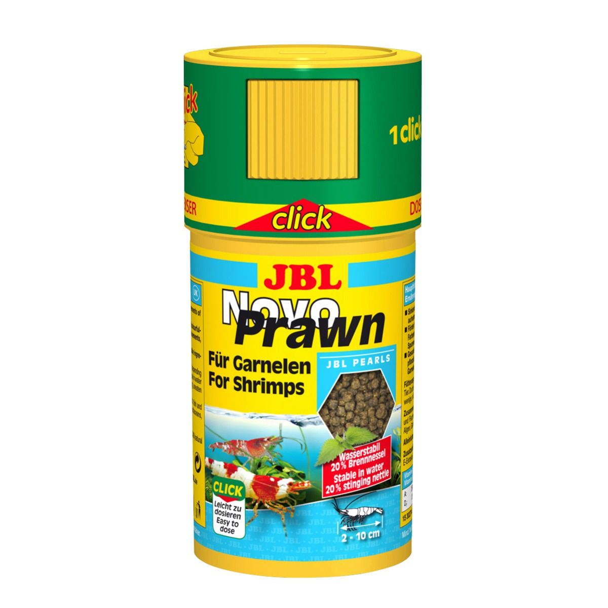 JBL NovoPrawn CLICK Granular Shrimp Food with Click Doser - 58g/100ml