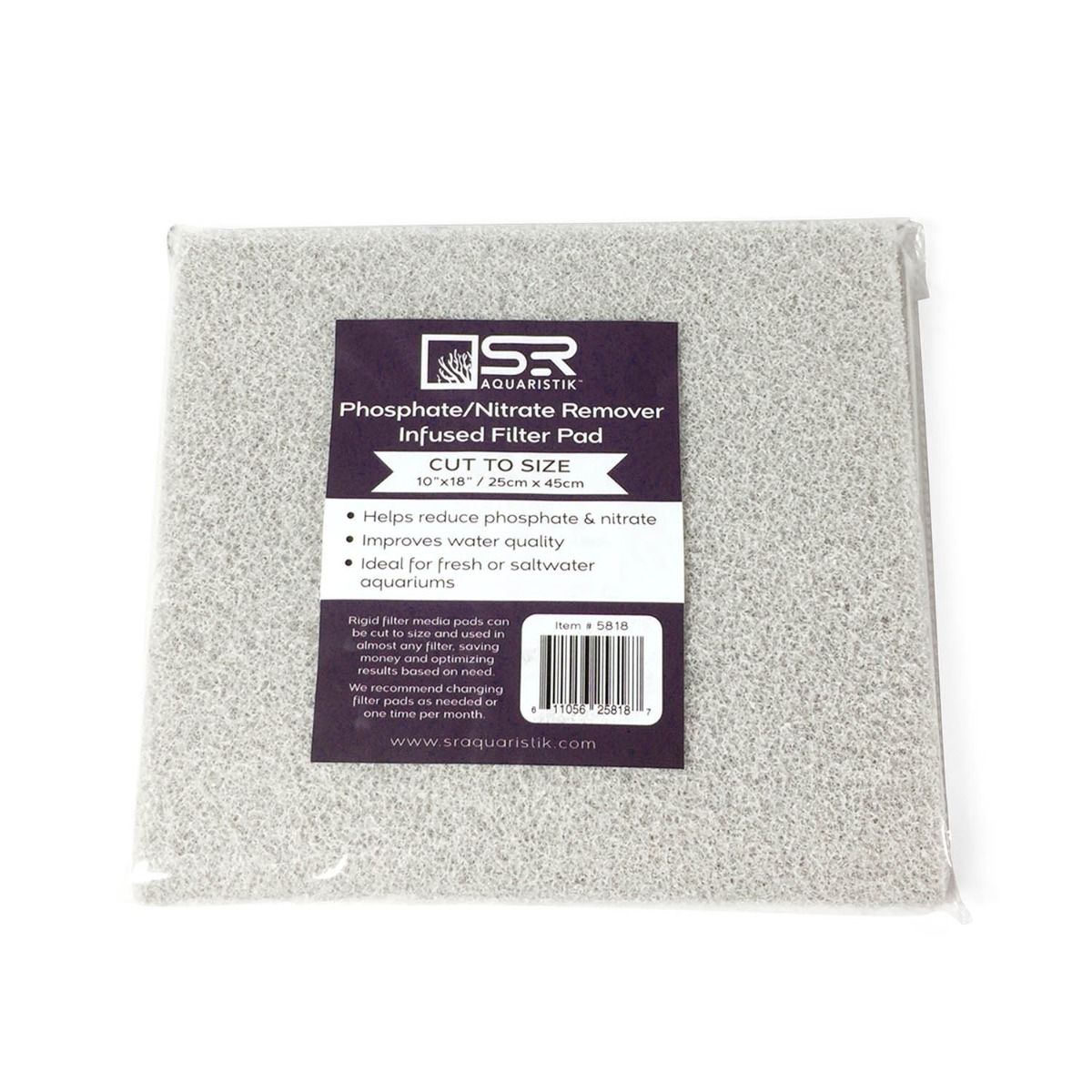 SR Aquaristik Phosphate/Nitrate Remover Infused Filter Pad