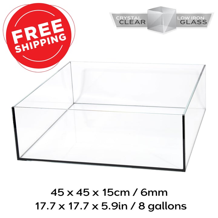 8 gallon rimless glass aquarium