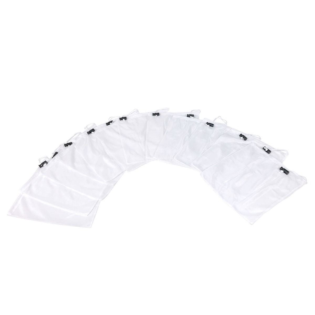 SR Aquaristik reusable and washable aquarium filter media bags in size - 6" x 10", 12 pack.