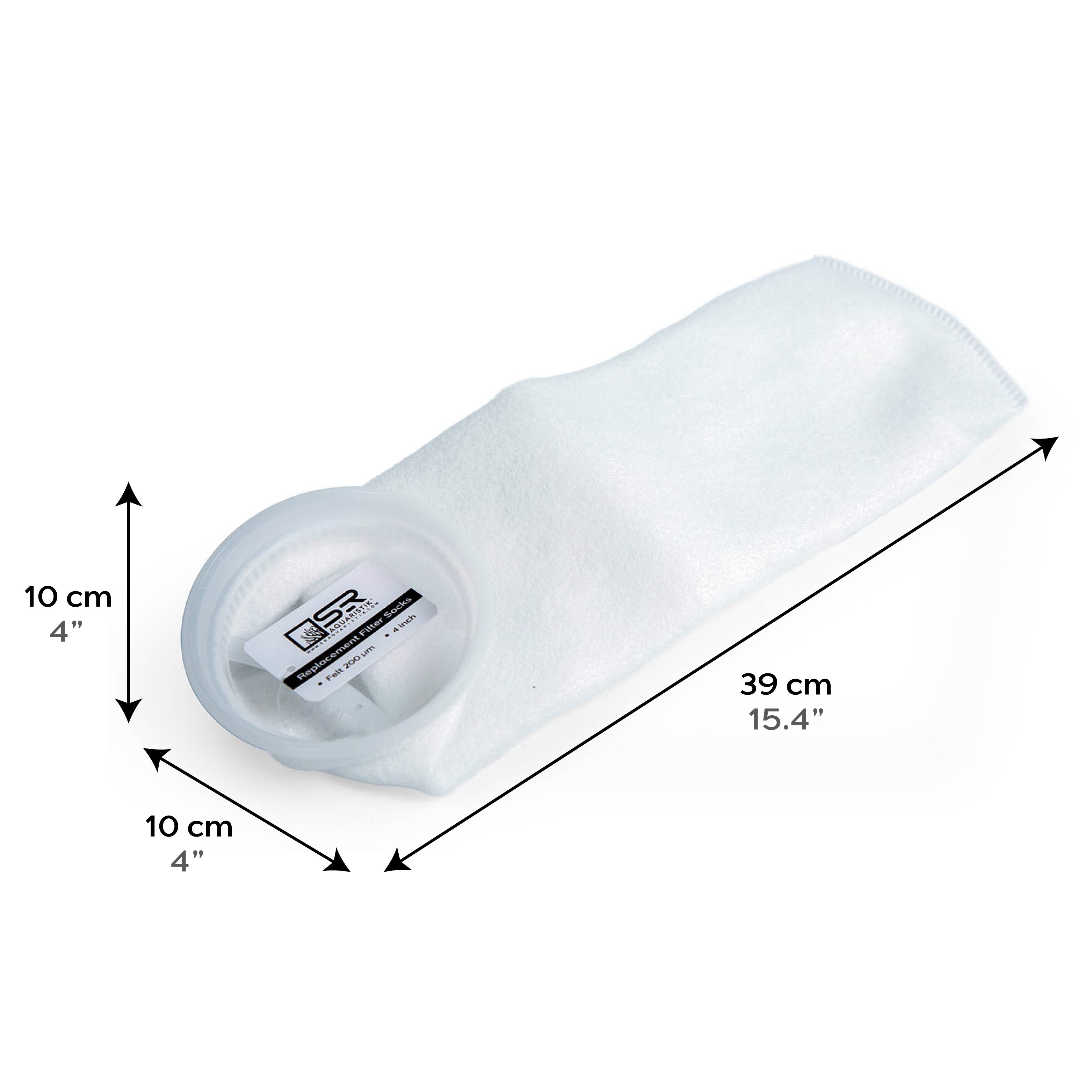 SR Aquaristik 4" Felt Filter Sock (200 micron)
