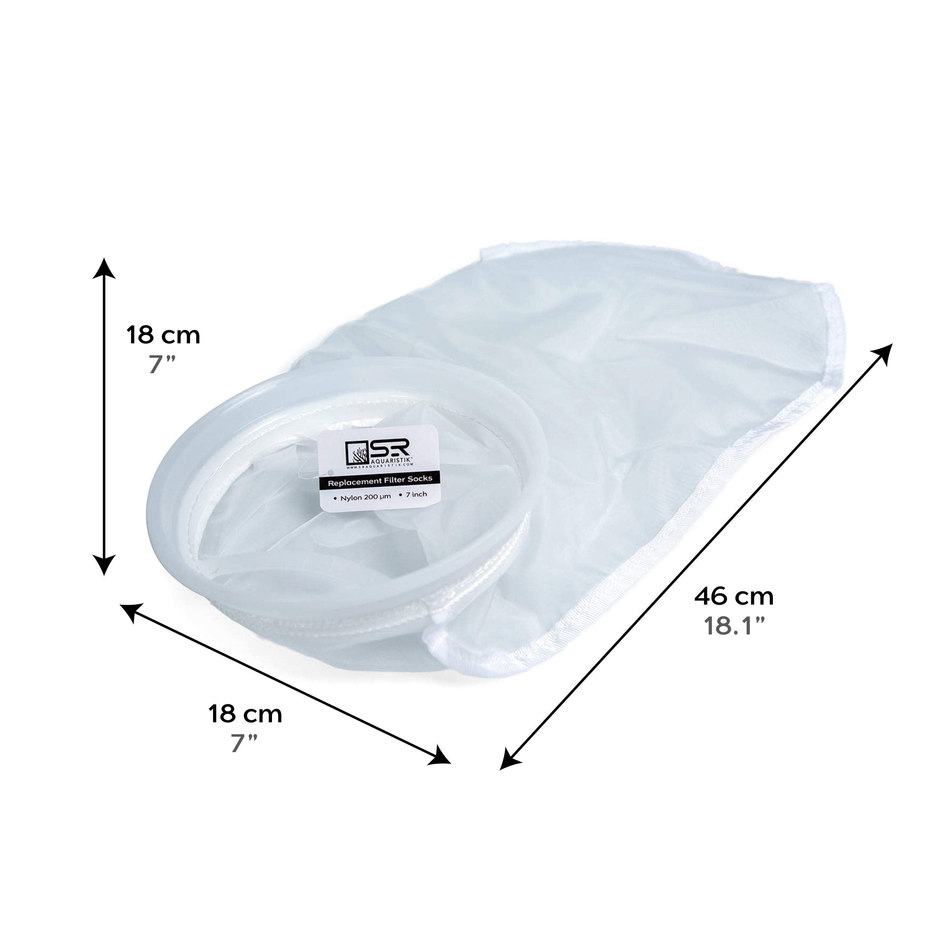 SR Aquaristik 7" Nylon Filter Sock (200 micron)