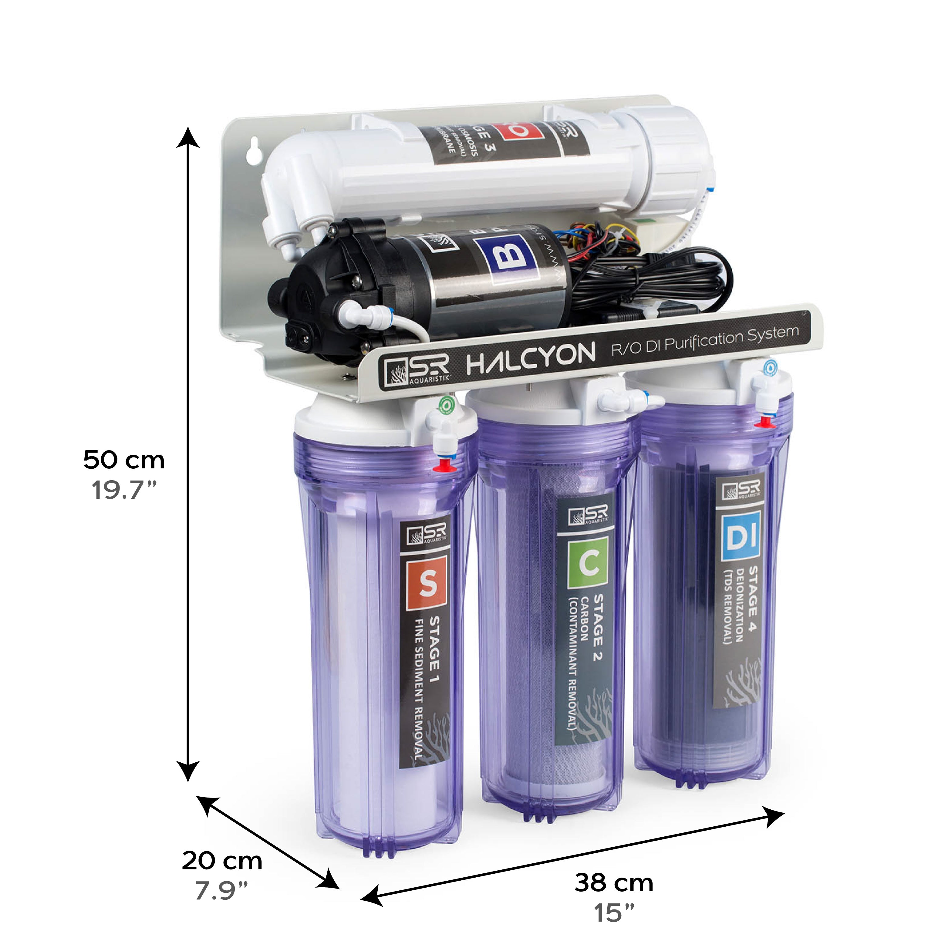 SR Aquaristik Halcyon 4 Stage PRO RO / DI Purification System