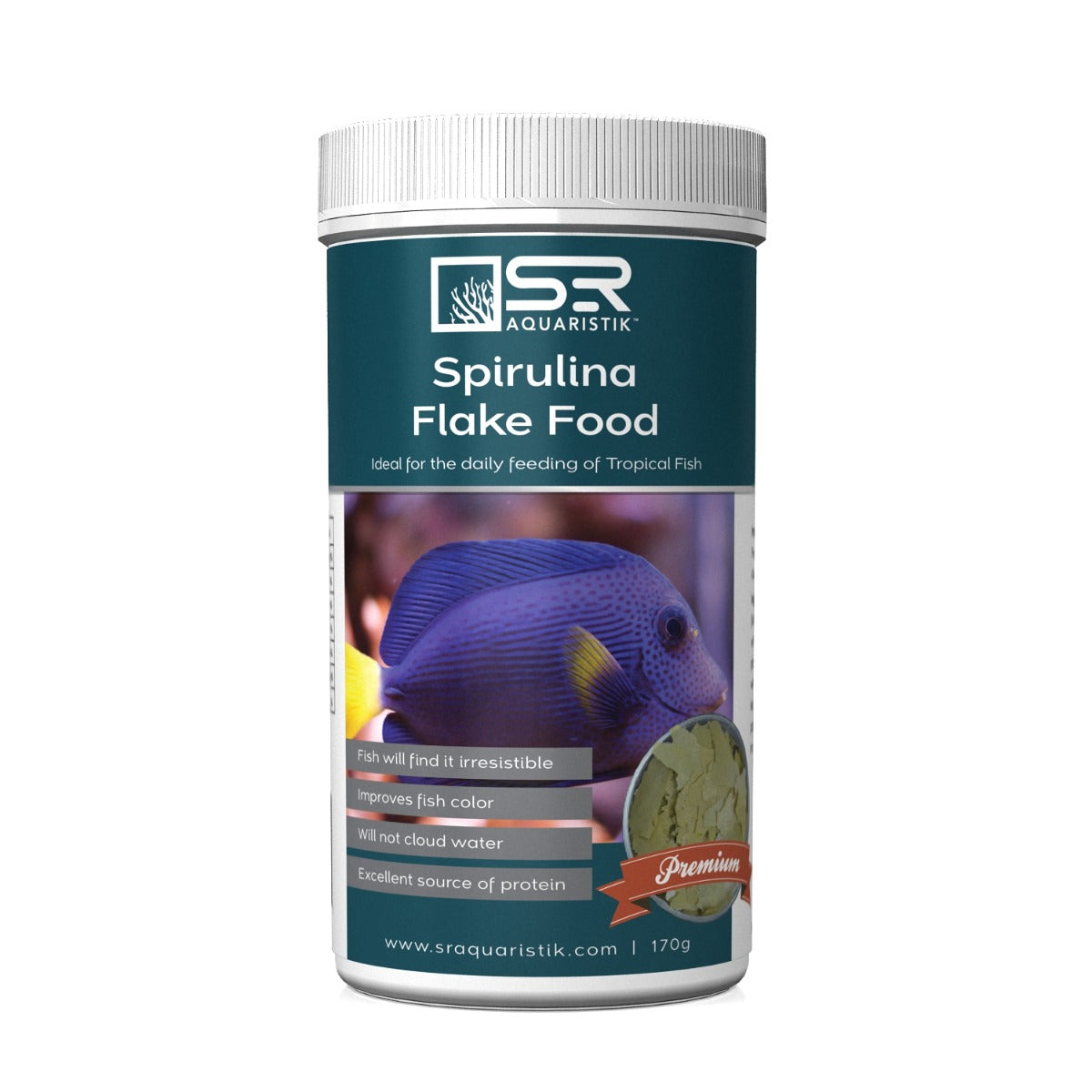 SR Aquaristik Premium Spirulina Flake Food