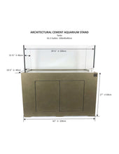 Load image into Gallery viewer, SR Aquaristik Architectural Cement Aquarium Stand 100cm x 40cm (39.37&quot; x 15.75&quot;)