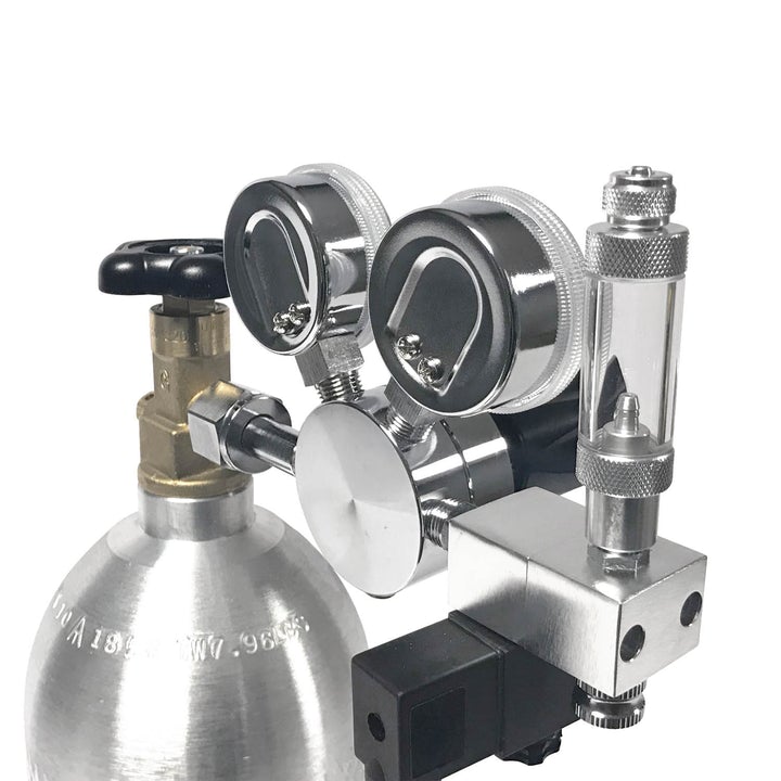 SR Aquaristik Single Stage CO2 Regulator Kit with Bubble Counter and Solenoid Valve