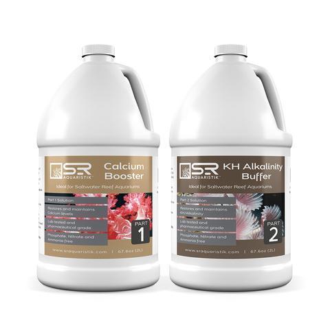 SR Aquaristik 2 Part Liquid Supplement Kit - Calcium Booster & KH Alkalinity Buffer