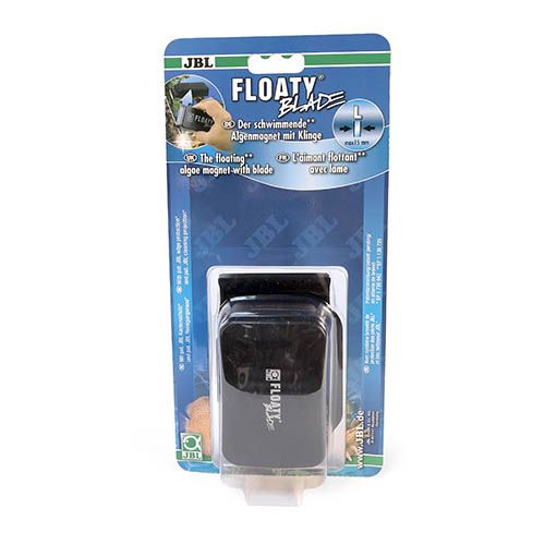 JBL Floaty Blade - Floating Magnetic Glass Cleaner with Blade L (Optimized for Glass up to 15 mm thick)