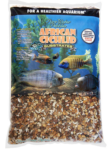 World Wide Imports Pure Water Pebbles African Cichlid Substrate - Malawi Mix Dry 20 lbs