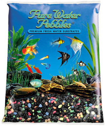 World Wide Imports Pure Water Pebbles Premium Fresh Water Color Coated Substrate