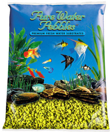 World Wide Imports Pure Water Pebbles Premium Fresh Water Color Coated Substrate
