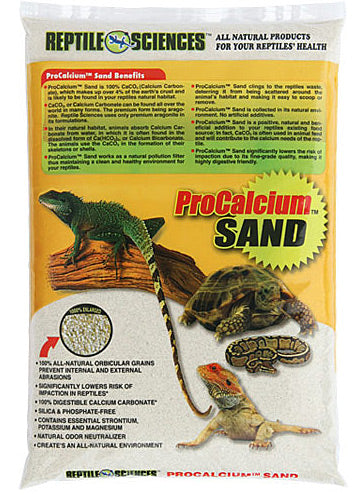 World Wide Imports Reptile Sciences Pro Calcium Reptile Sand - 10lbs