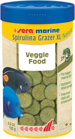 Sera Marine Spirulina Grazer XL Veggie Food Pellets