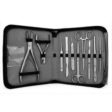 Load image into Gallery viewer, SR Aquaristik Deluxe Stainless Steel Fragging Tool Kit with Deluxe Case (15 PCS)