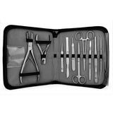 SR Aquaristik Deluxe Stainless Steel Fragging Tool Kit with Deluxe Case (15 PCS)